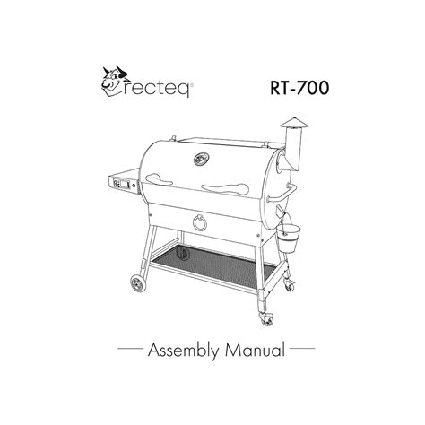 Recteq rt 700 manual - RT-700 Dimension Chart Side 1: RT-700 Dimension Chart Side 2: RT-700 Dimension Chart Back: RT-700 Dimension Chart Inside: Weight: The RT-700 weighs 190 pounds before adding pellets. RT-700 Dimension Chart Front: RT-700 Dimension Chart Side 1: RT-700 Dimension Chart Side 2: RT-700 Dimension Chart Back: RT-70...